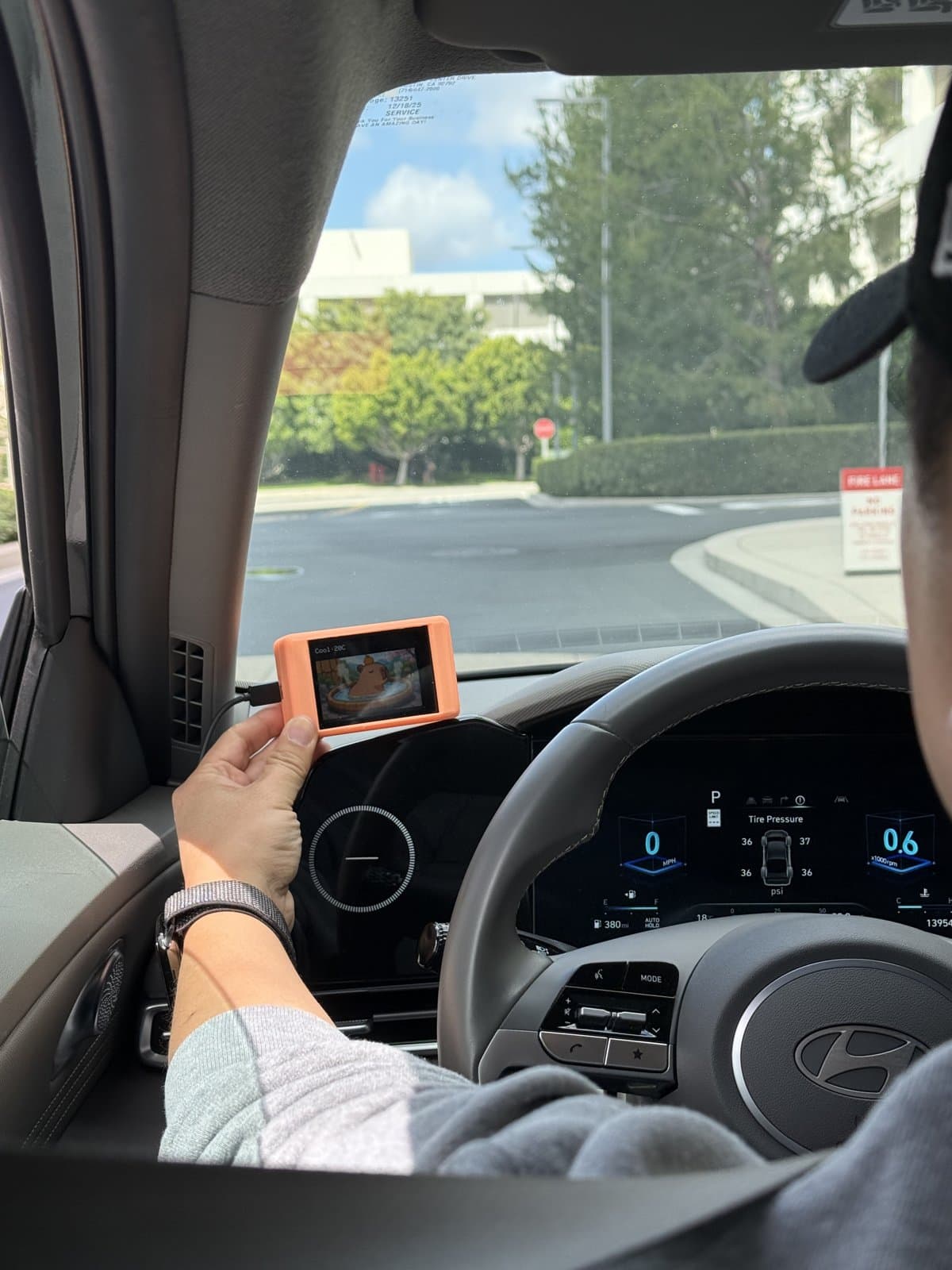 In-Vehicle IoT Data Visualization Device